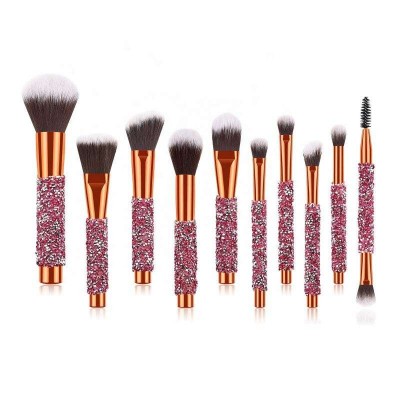 pcs travel kit brushes logo natural eco synthetic hair quality high label private professional cosmetic set make up makeup brush